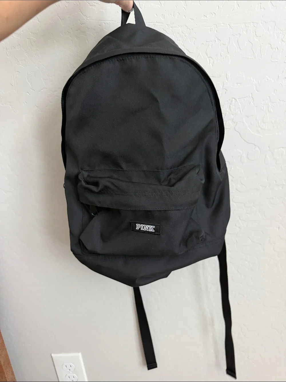PINK Victoria's Secret Black Classic Canvas Backpack